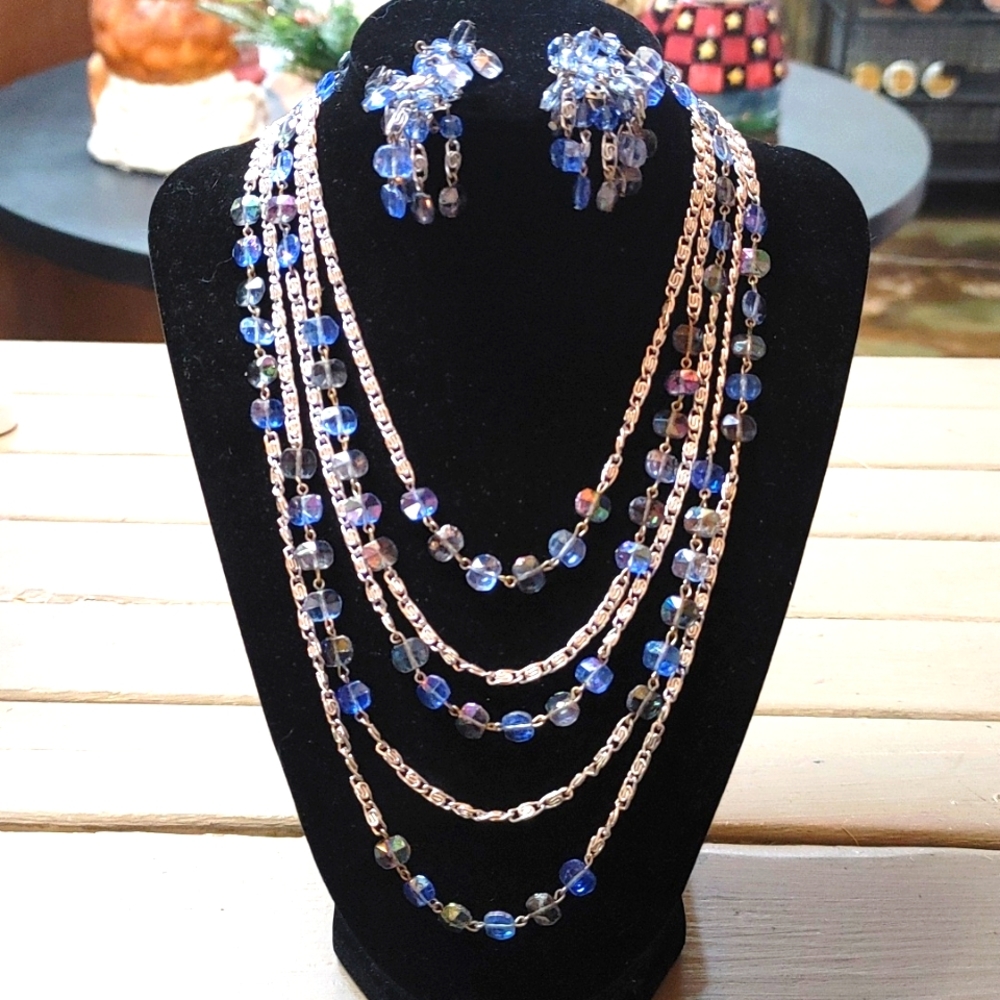 Necklace earring set antique
